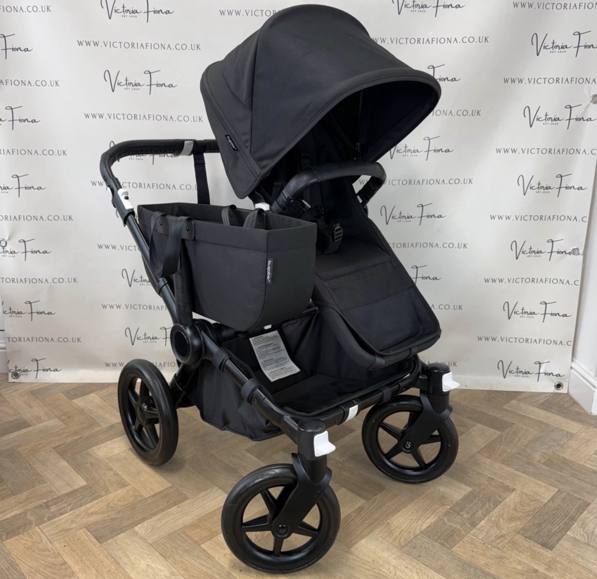 PRELOVED Bugaboo Donkey 5 DUO Double Pushchair - Black with Black Chassis - Image 8