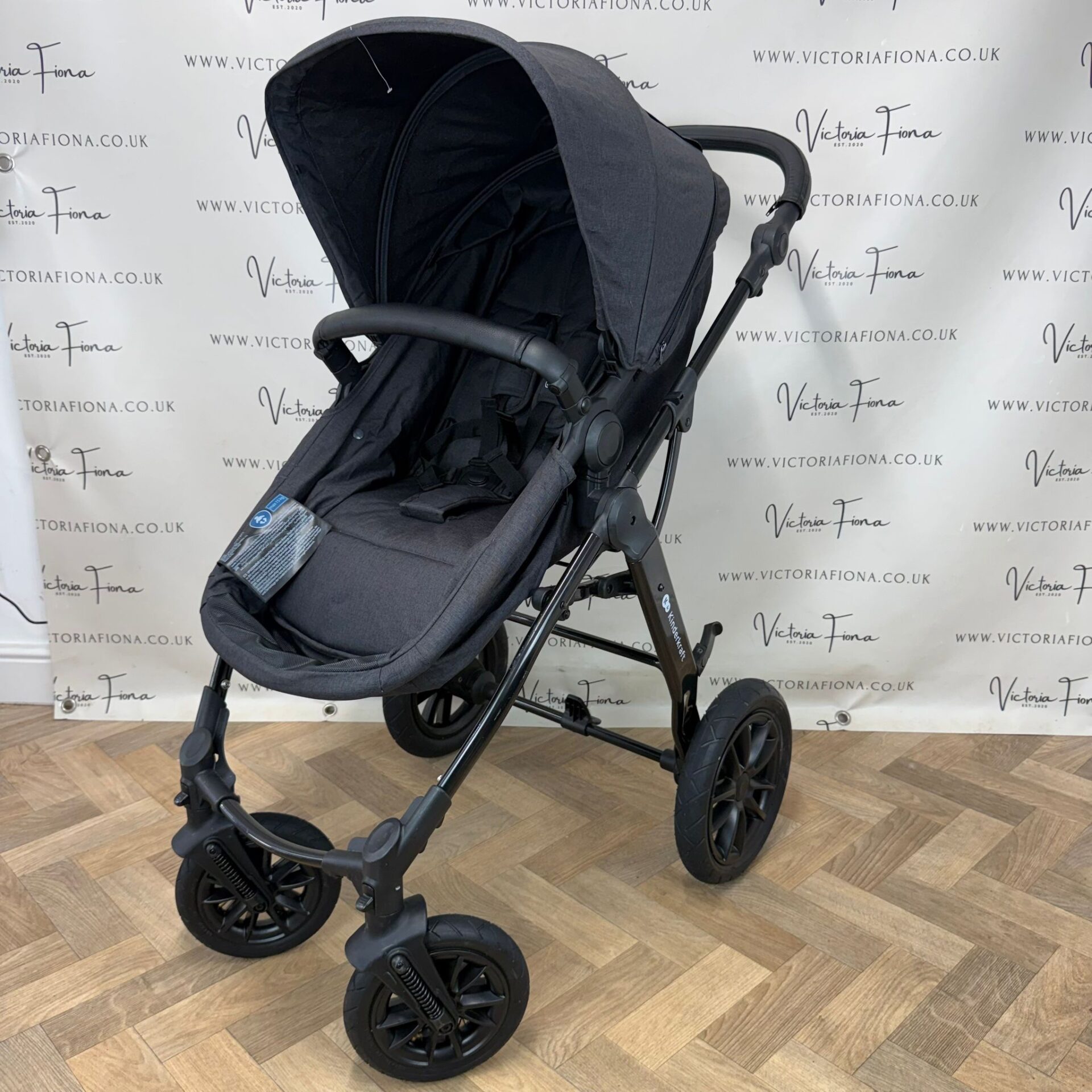 PRELOVED Kinderkraft Moov Carrycot & Pushchair with Car Seat - BLACK - Image 5