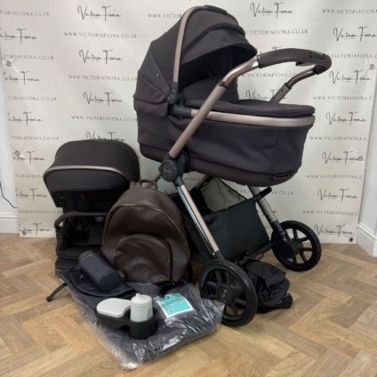 PRELOVED Silver Cross Reef 2 Carrycot & Pushchair - Ganache