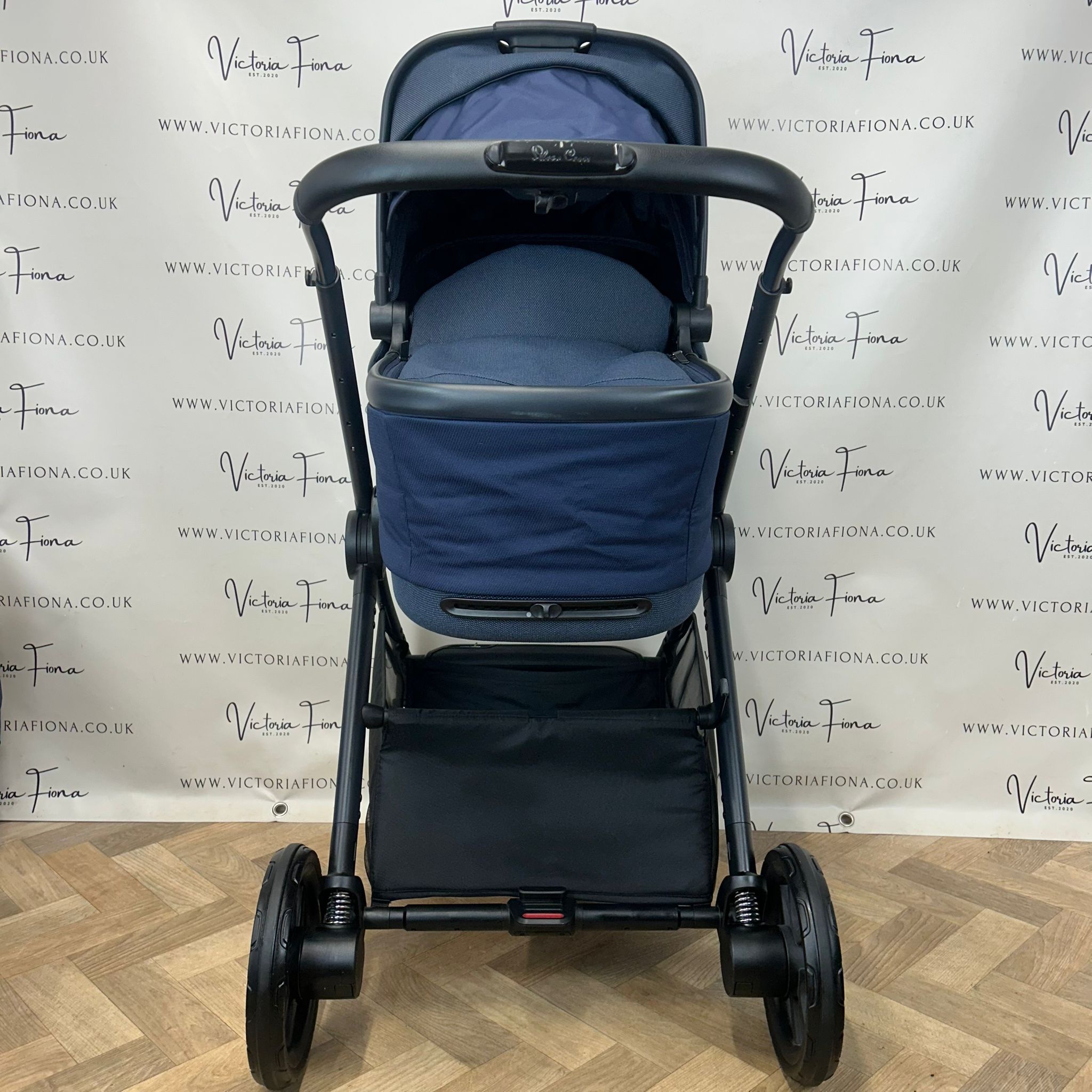 PRELOVED Silver Cross Reef Carrycot, Pushchair & Car Seat - Neptune Blue - Image 3