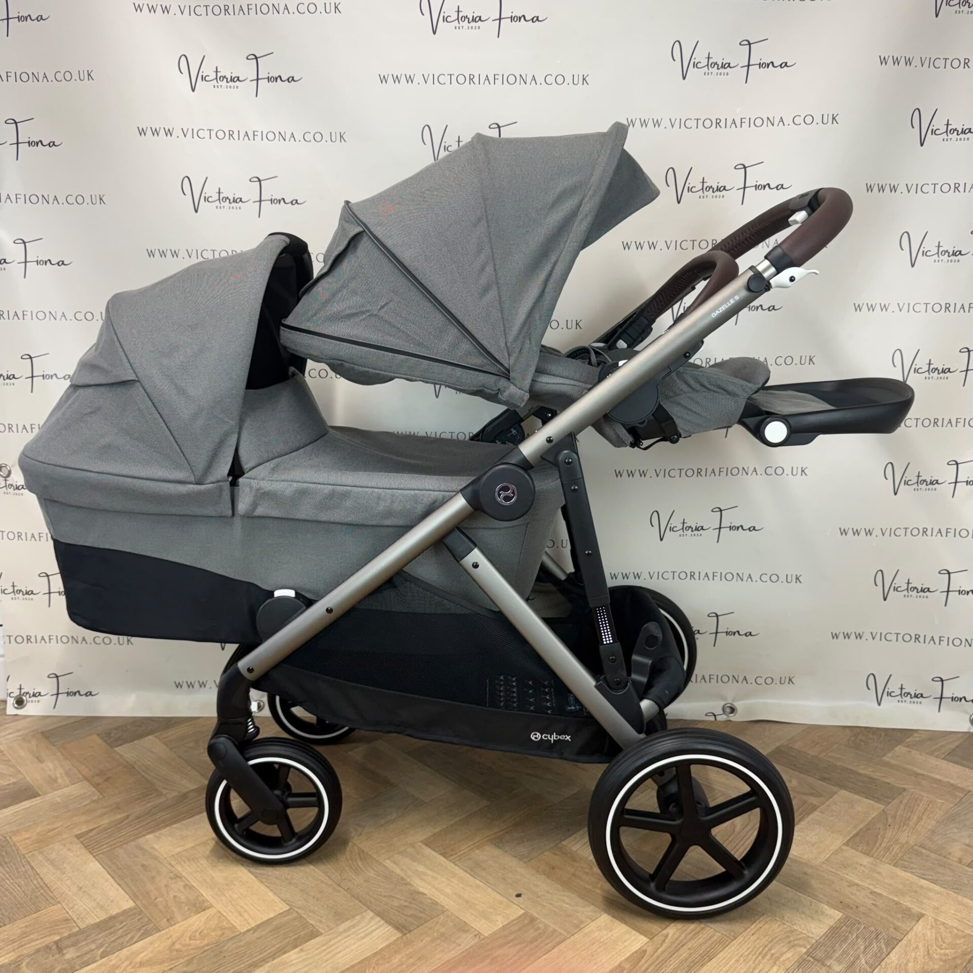 PRELOVED Cybex Gazelle S Duo Tandem Double Pushchair - Soho Grey π€ - Image 8