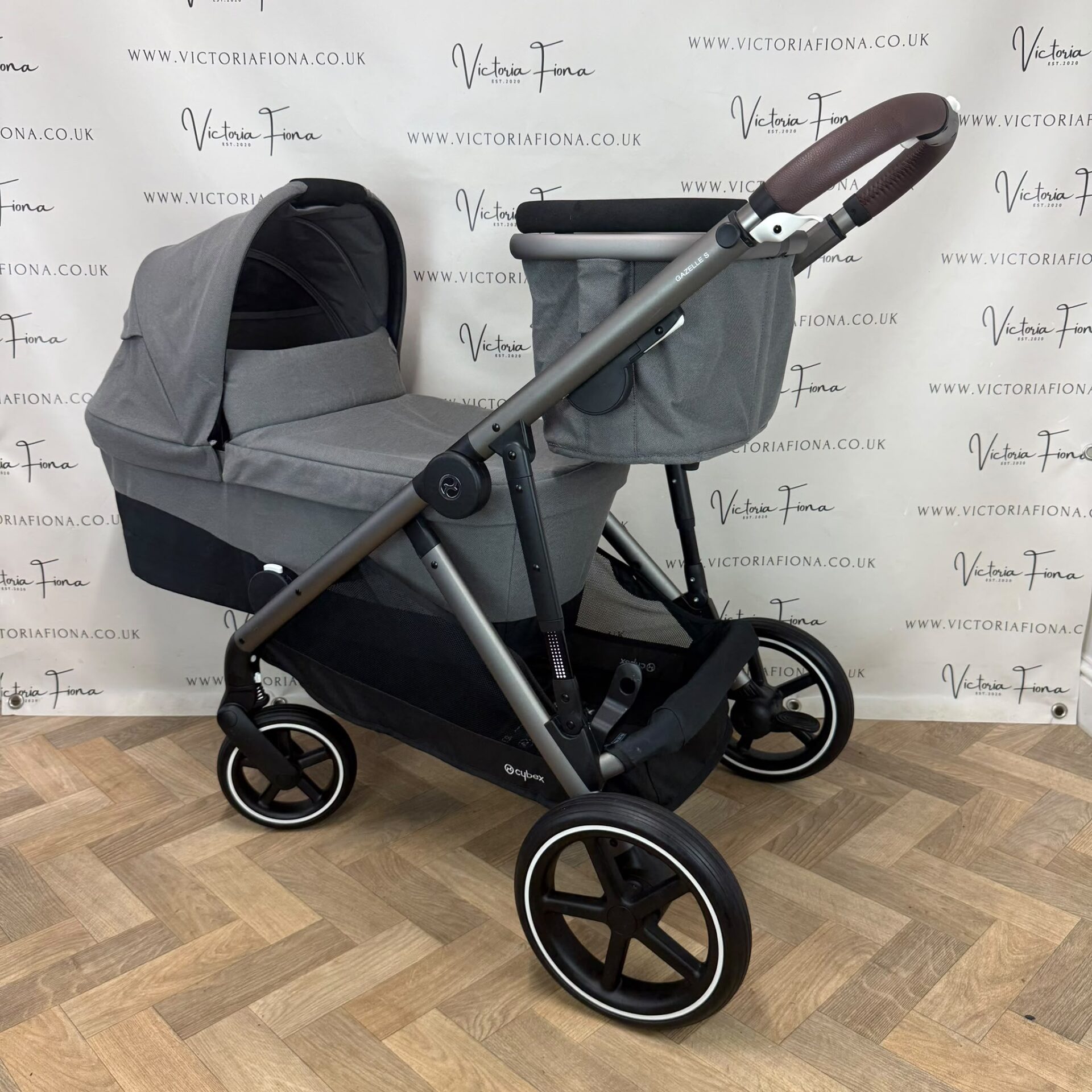 PRELOVED Cybex Gazelle S Duo Tandem Double Pushchair - Soho Grey π€ - Image 2