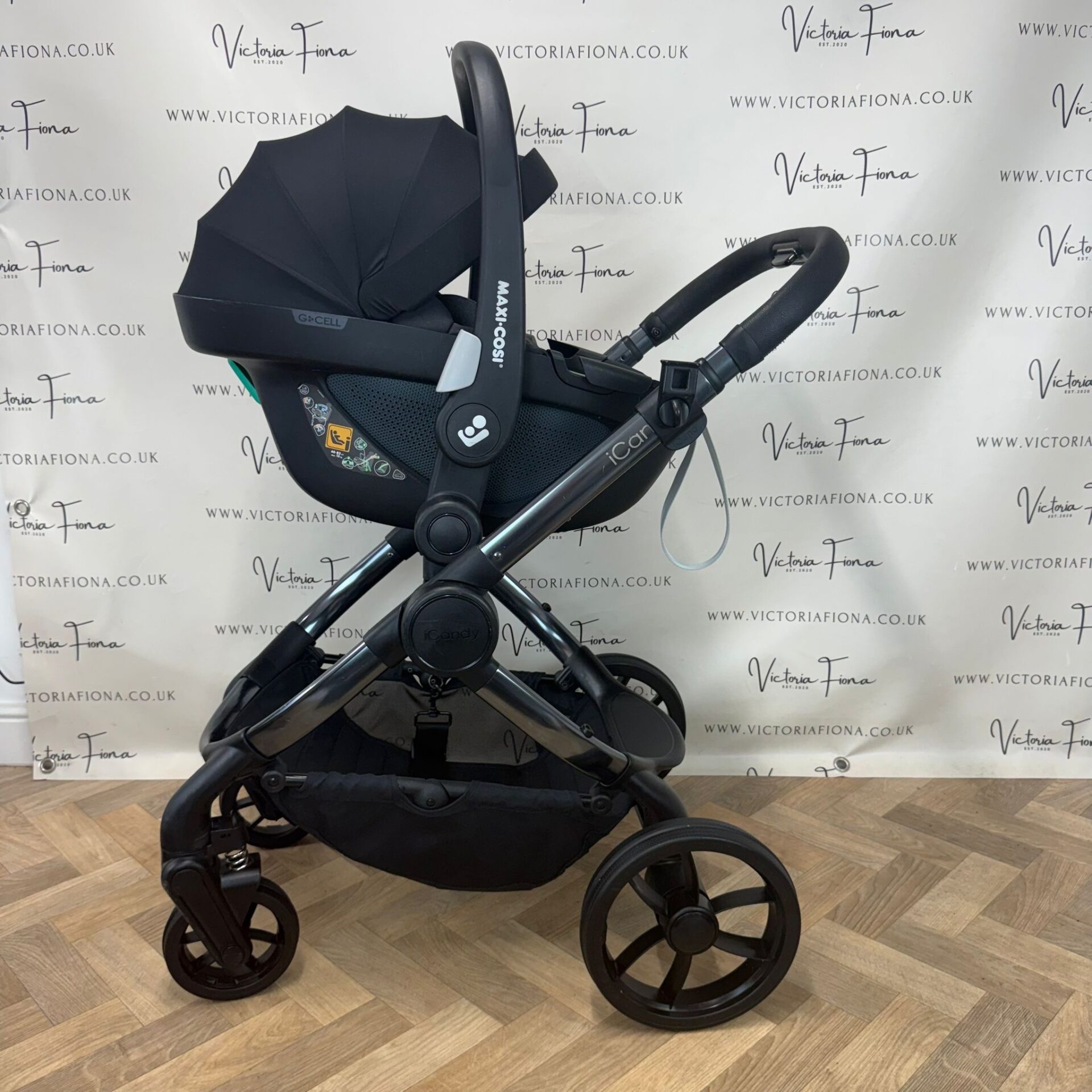PRELOVED iCandy Peach 7 Pushchair and Carrycot with Maxi Cosi Pebble 360 & Isofix - Olive Green π« - Image 9