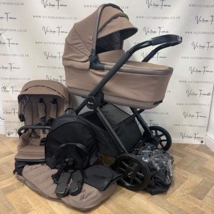 PRELOVED Silver Cross Reef 2 Carrycot & Pushchair - Caramel