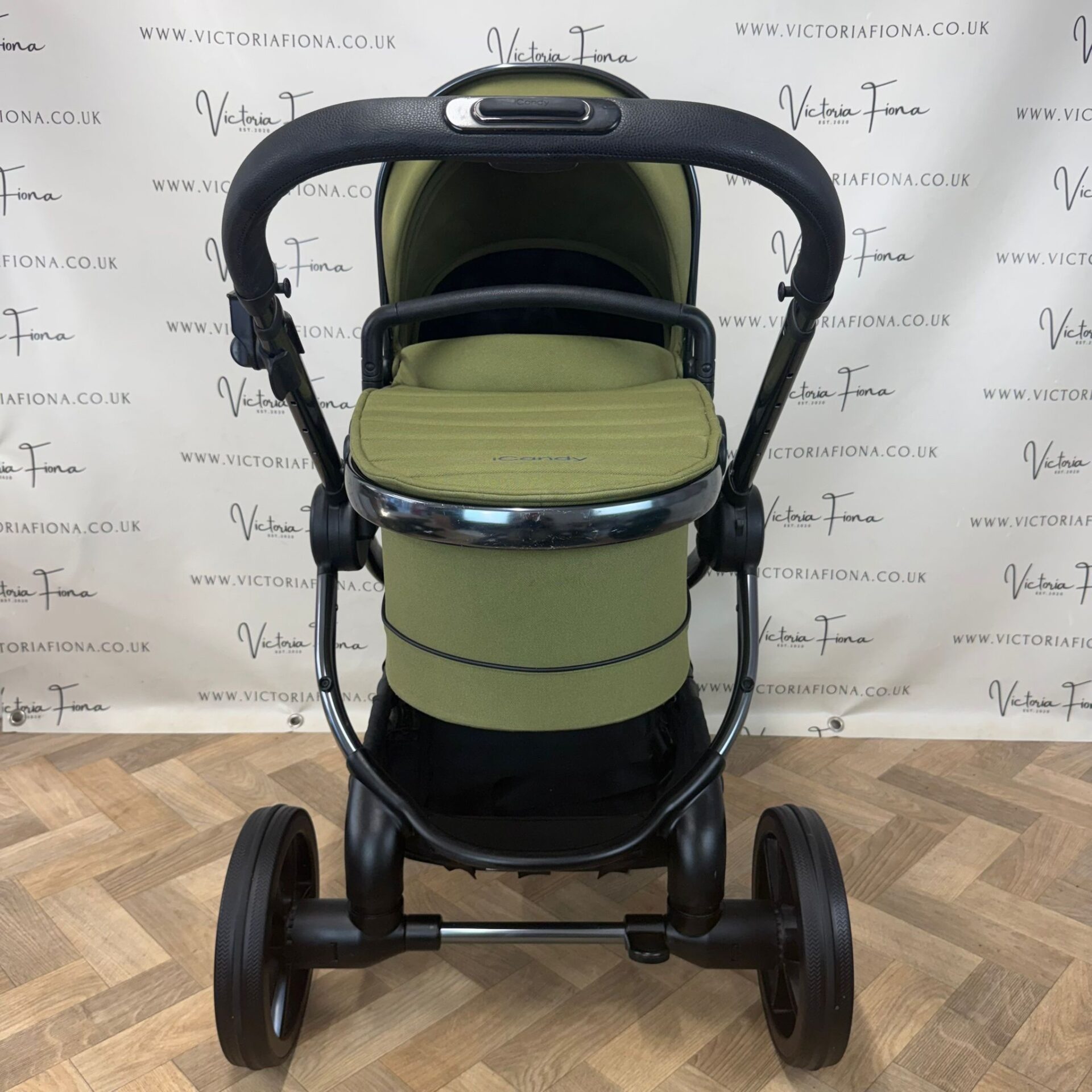 PRELOVED iCandy Peach 7 Pushchair and Carrycot with Maxi Cosi Pebble 360 & Isofix - Olive Green π« - Image 3