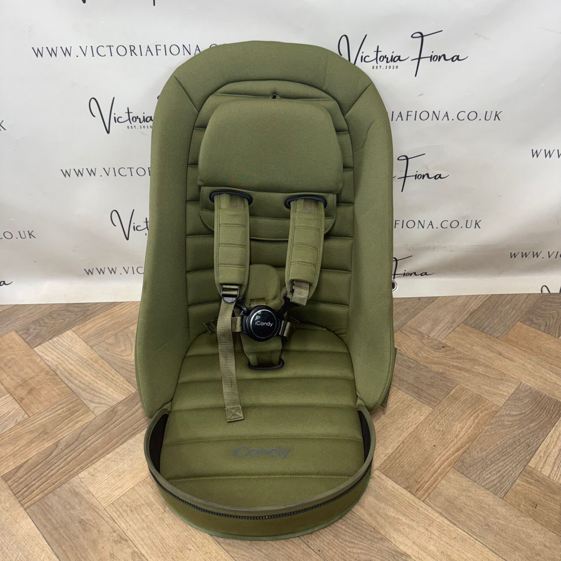 PRELOVED iCandy Peach 7 Pushchair and Carrycot with Maxi Cosi Pebble 360 & Isofix - Olive Green π« - Image 6