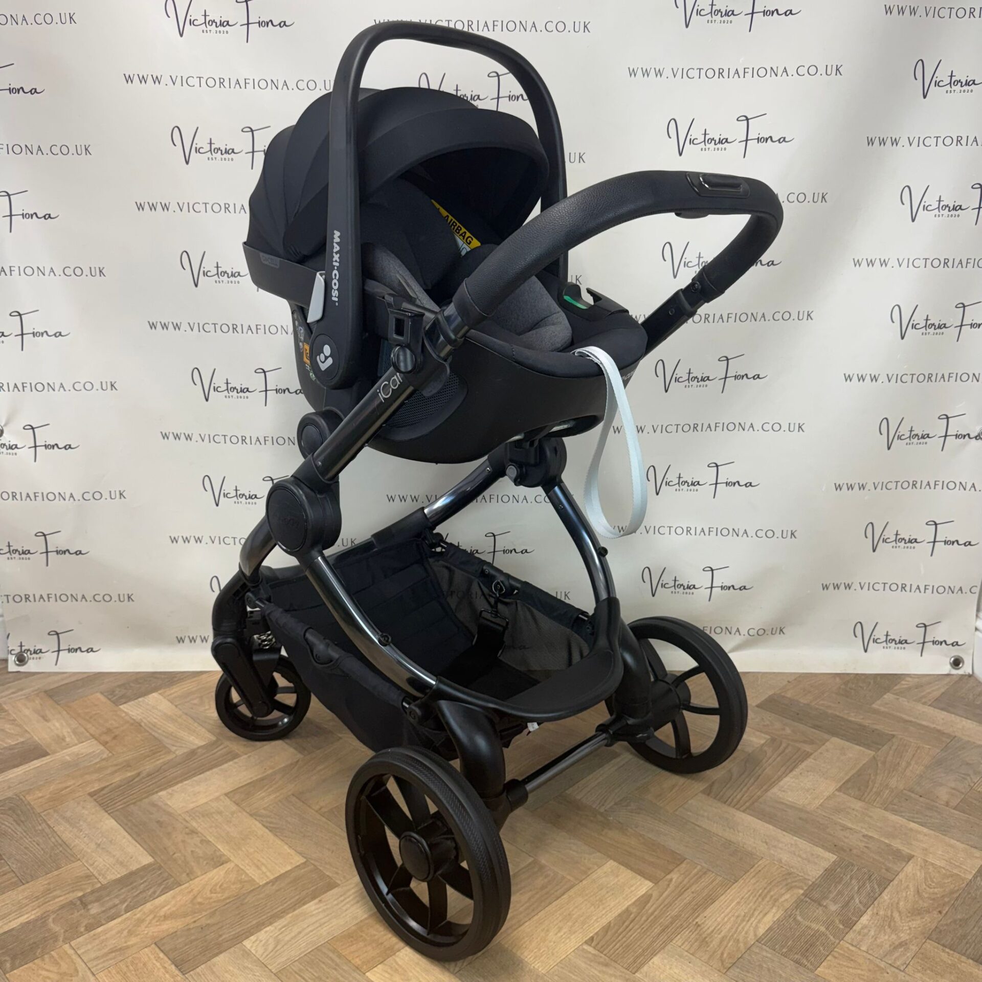 PRELOVED iCandy Peach 7 Pushchair and Carrycot with Maxi Cosi Pebble 360 & Isofix - Olive Green π« - Image 8