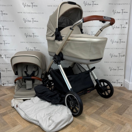 PRELOVED Silver Cross Reef Carrycot & Pushchair - Stone