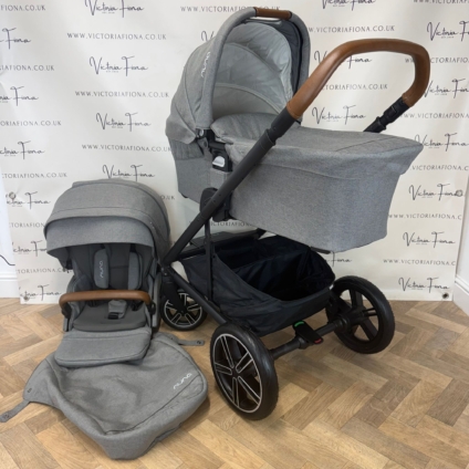 PRELOVED Nuna Mixx Next Carrycot & Pushchair - Granite Grey