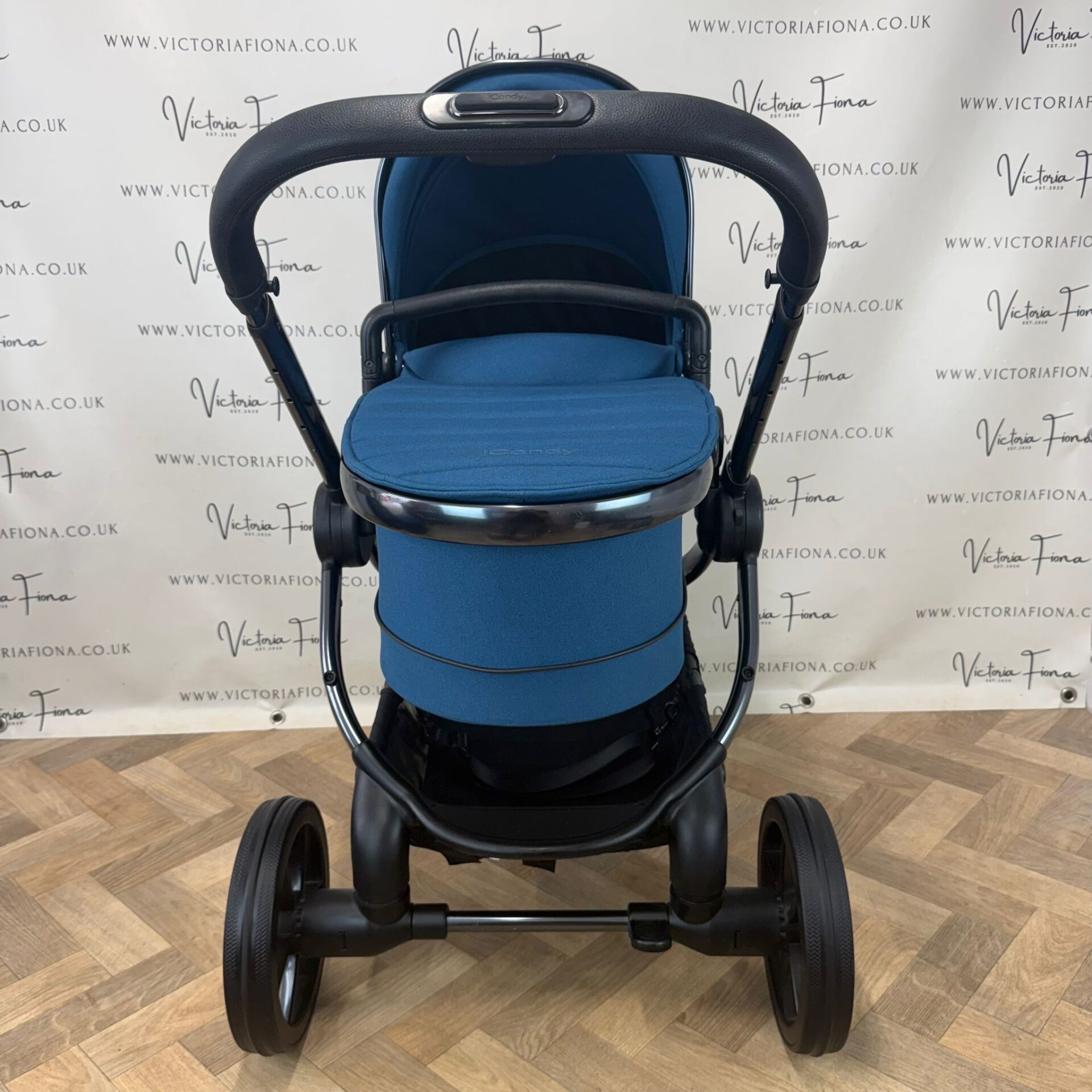 PRELOVED iCandy Peach 7 Pushchair and Carrycot - Cobalt Blue - Image 4