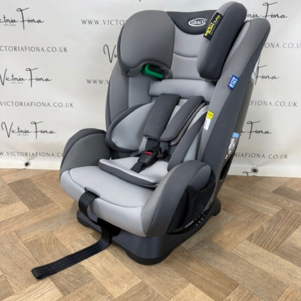 PRELOVED Graco FlexiGrow R129 2-in-1 Harness Booster Car Seat – Quartz RRP£139