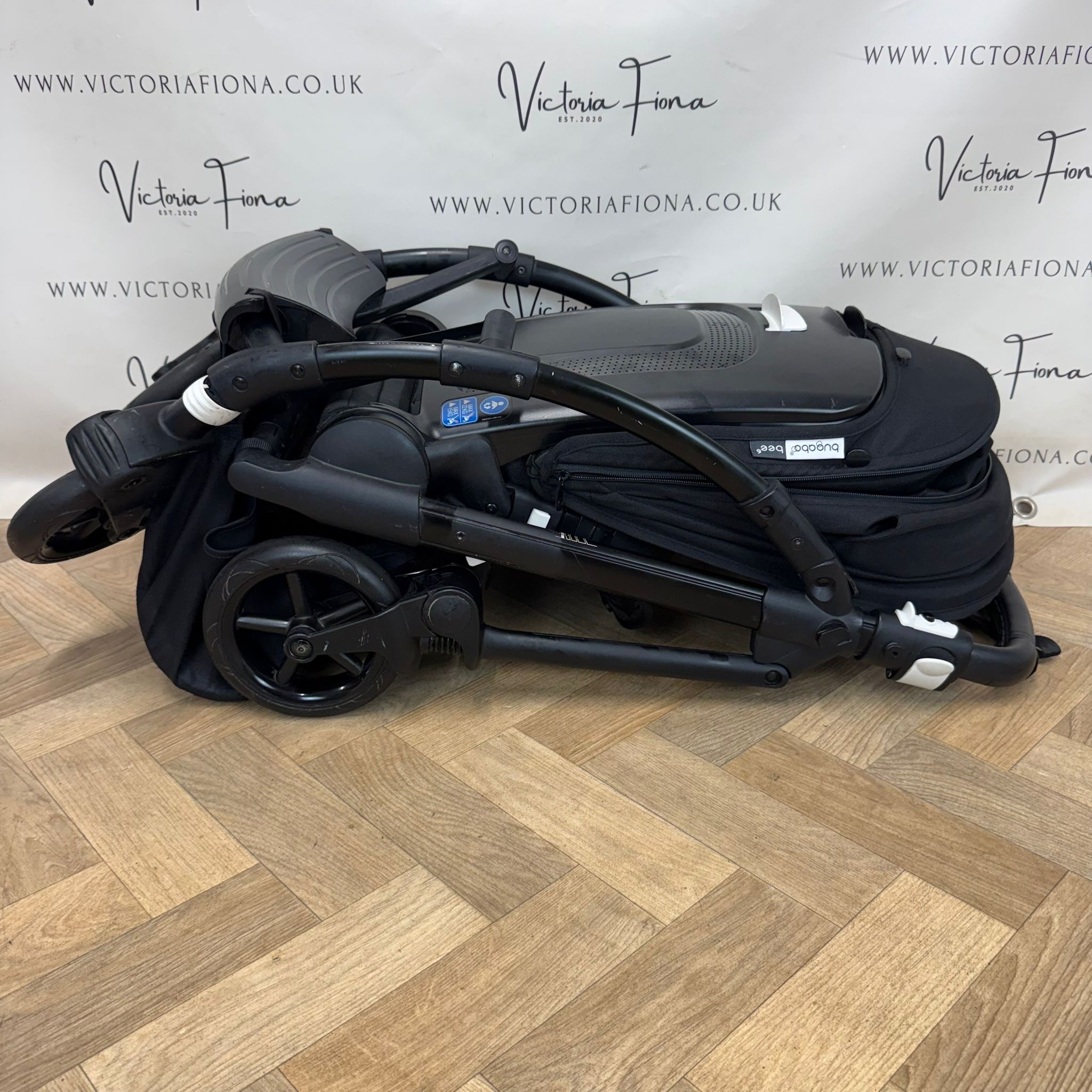 PRELOVED Bugaboo Bee6 Parent & World Facing Stroller Pushchair - All Black - Image 8