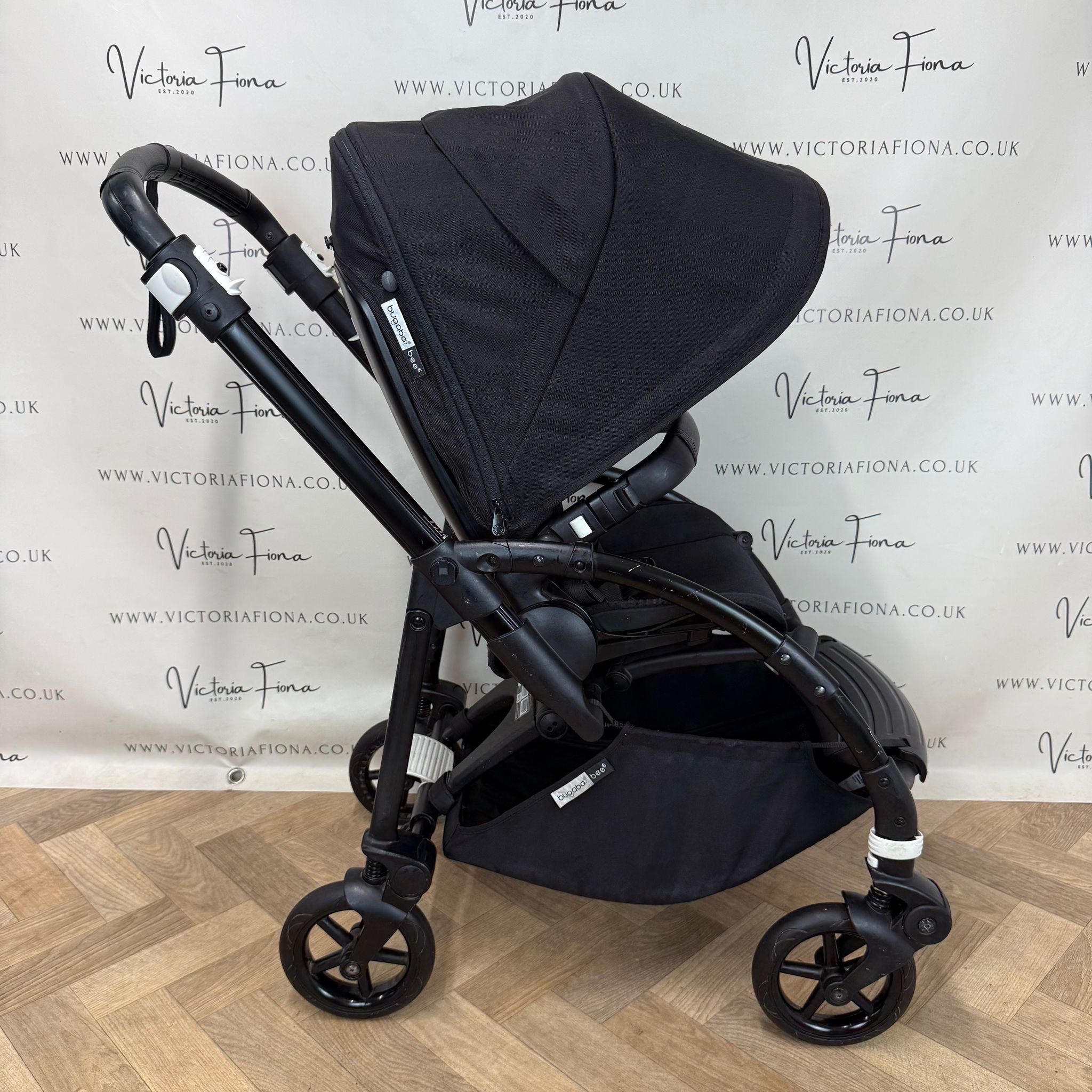 PRELOVED Bugaboo Bee6 Parent & World Facing Stroller Pushchair - All Black - Image 2