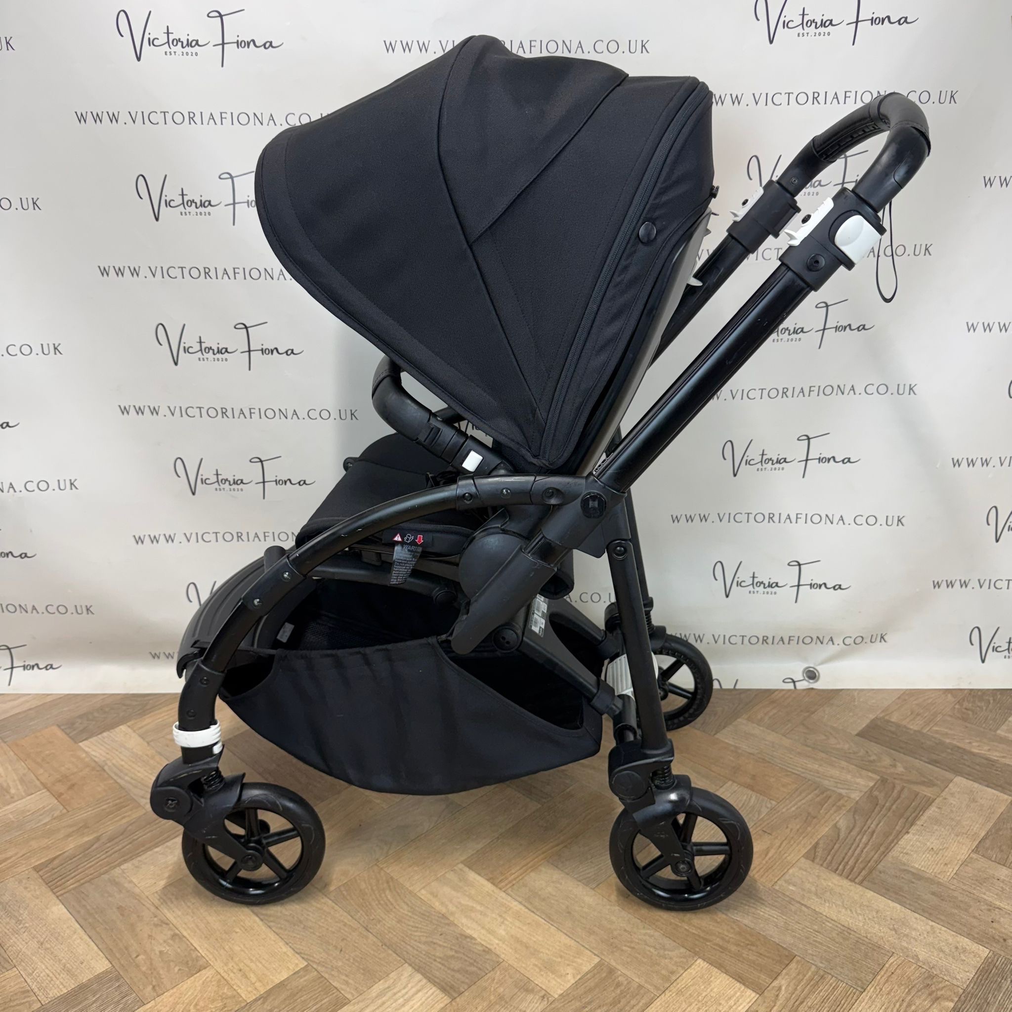 PRELOVED Bugaboo Bee6 Parent & World Facing Stroller Pushchair - All Black - Image 5