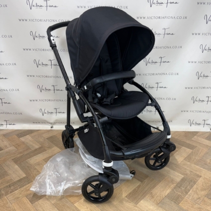 PRELOVED Bugaboo Bee6 Parent & World Facing Stroller Pushchair - All Black