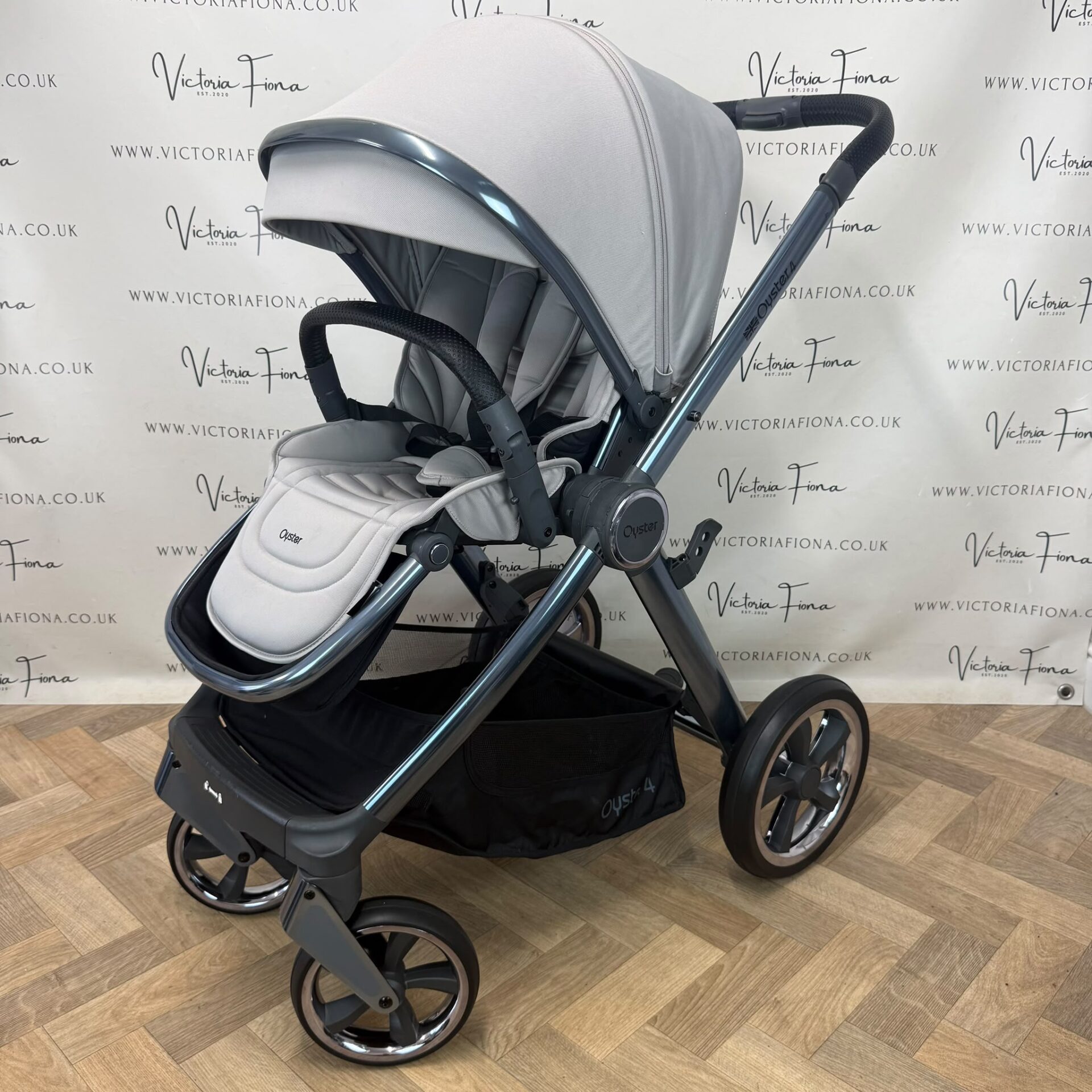 PRELOVED Babystyle Oyster 4 Pushchair & Carrycot - Stone - Image 8