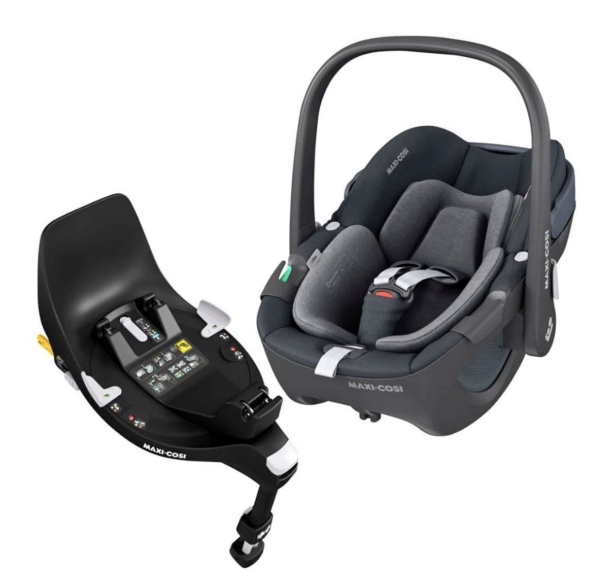 NEW Maxi-Cosi Pebble 360 Car Seat & Family Fix 360 Base - Graphite RRP £400