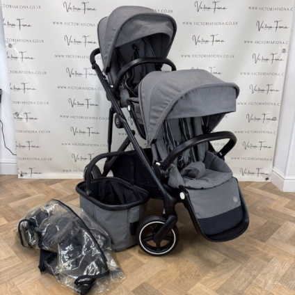 PRELOVED Cybex Gazelle S Duo Tandem Double Pushchair - Grey