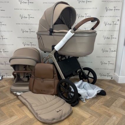 EX-DISPLAY Silver Cross Cove Carrycot & Pushchair - Champagne