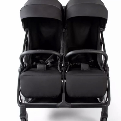 NEW Red Kite Push Me Duet Twin Double Pushchair Black