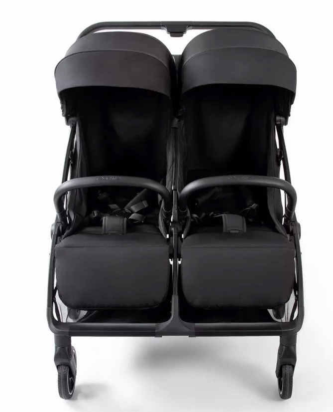NEW Red Kite Push Me Duet Twin Double Pushchair Black