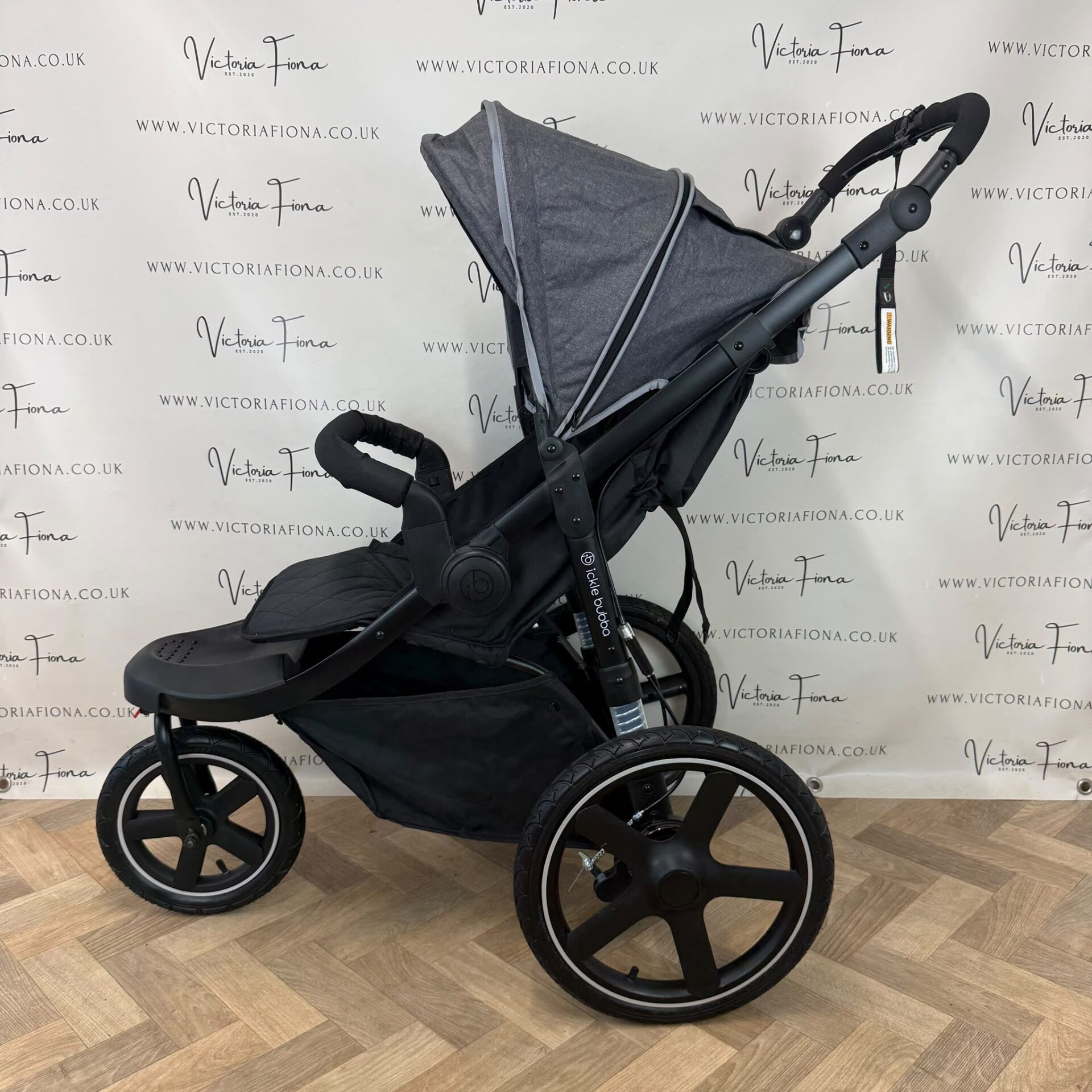 PRELOVED Ickle Bubba Venus Jogger All Terrain Pushchair - Grey - Image 2