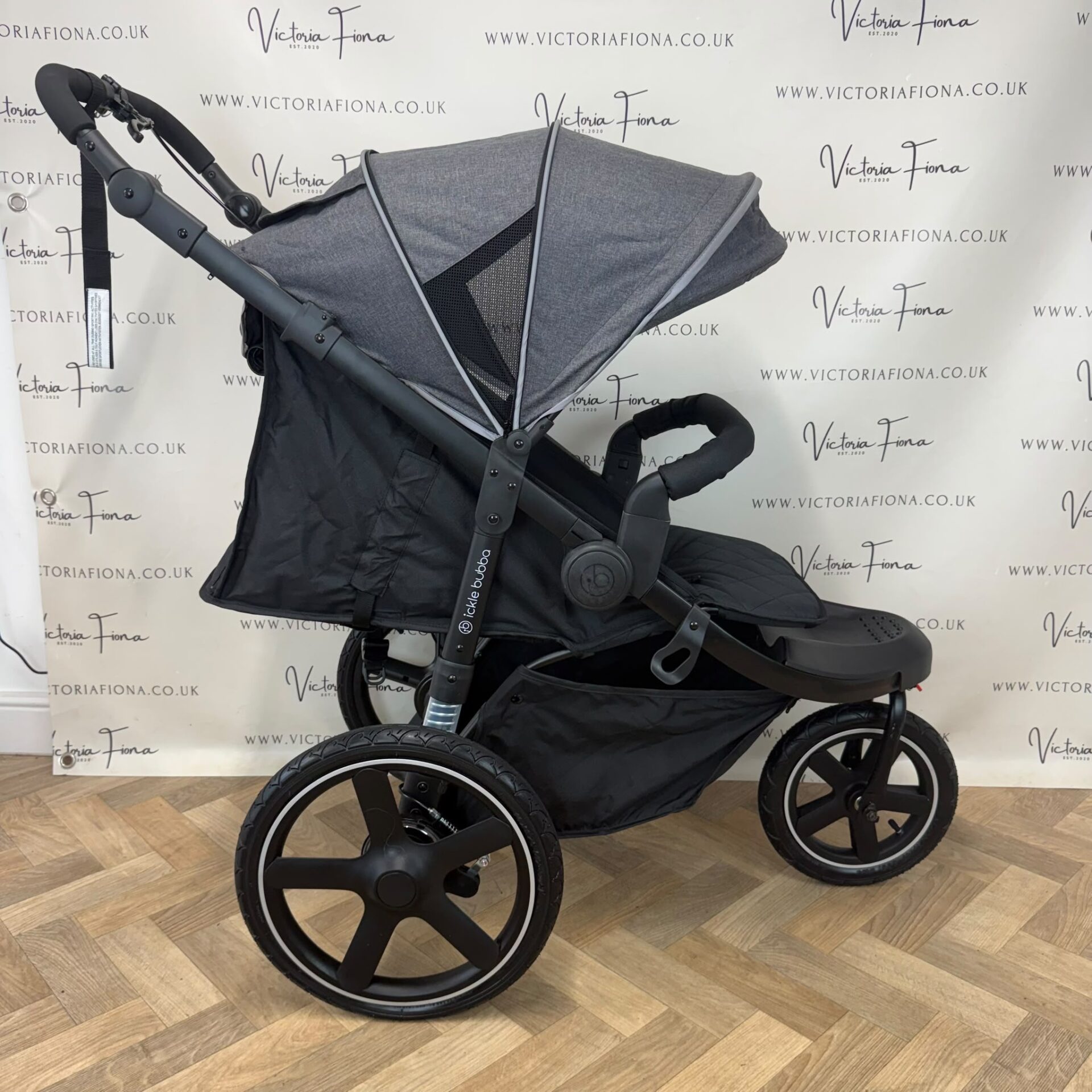 PRELOVED Ickle Bubba Venus Jogger All Terrain Pushchair - Grey - Image 6
