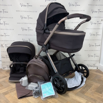 PRELOVED Silver Cross Reef 2 Carrycot & Pushchair - Ganache ✨