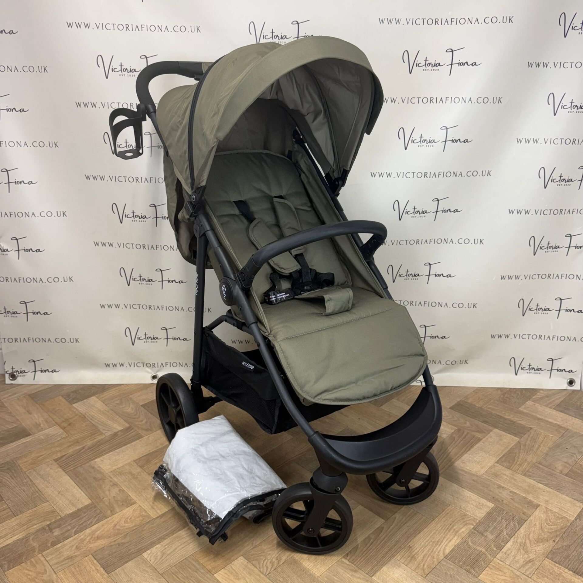 PRELOVED Red Kite Push Me Urbana Stroller - Khaki Green