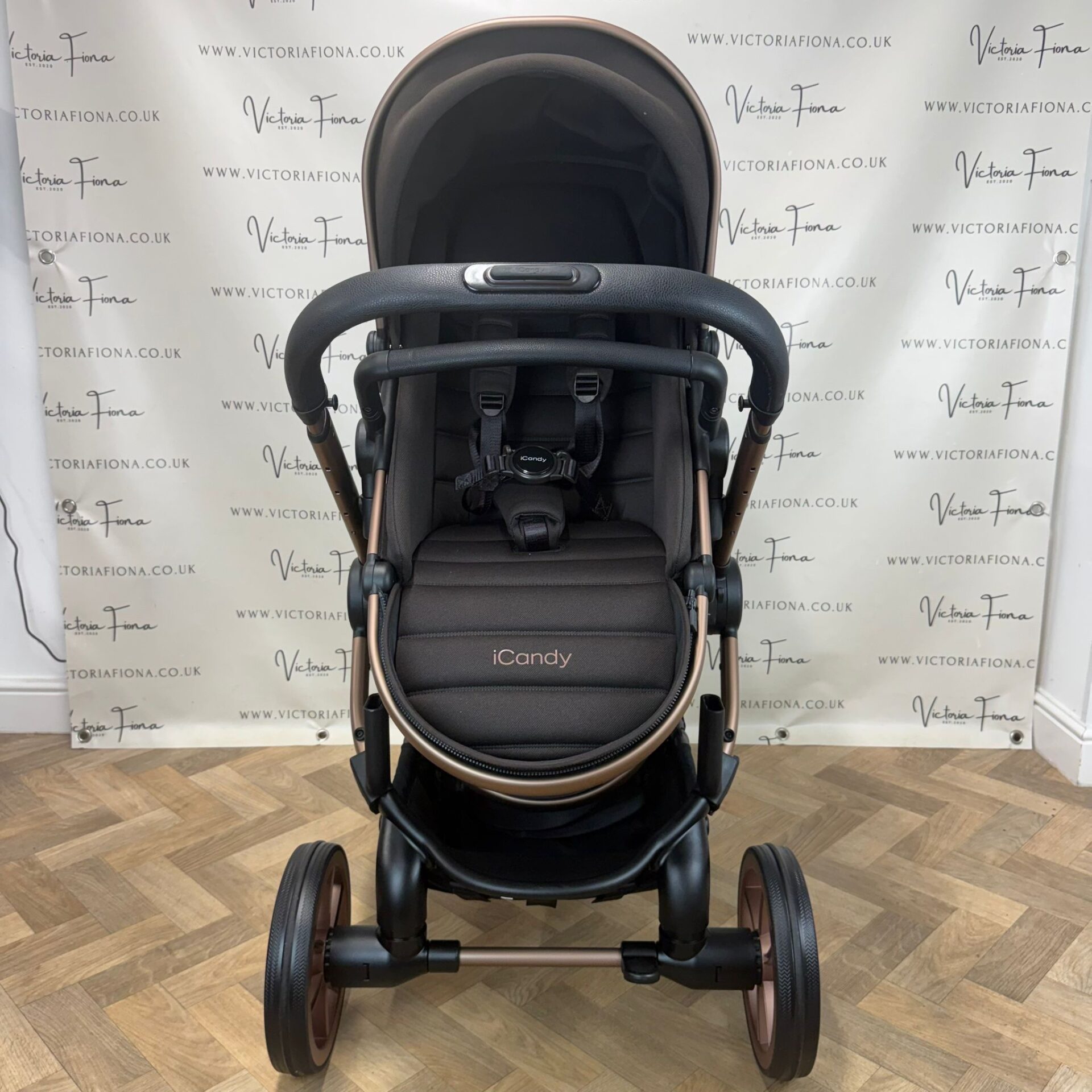 PRELOVED iCandy Peach 7 Tandem Double Pushchair with accessories - Pecan - Image 5