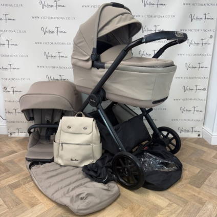 PRELOVED Silver Cross Reef 2 Carrycot & Pushchair - Mocha