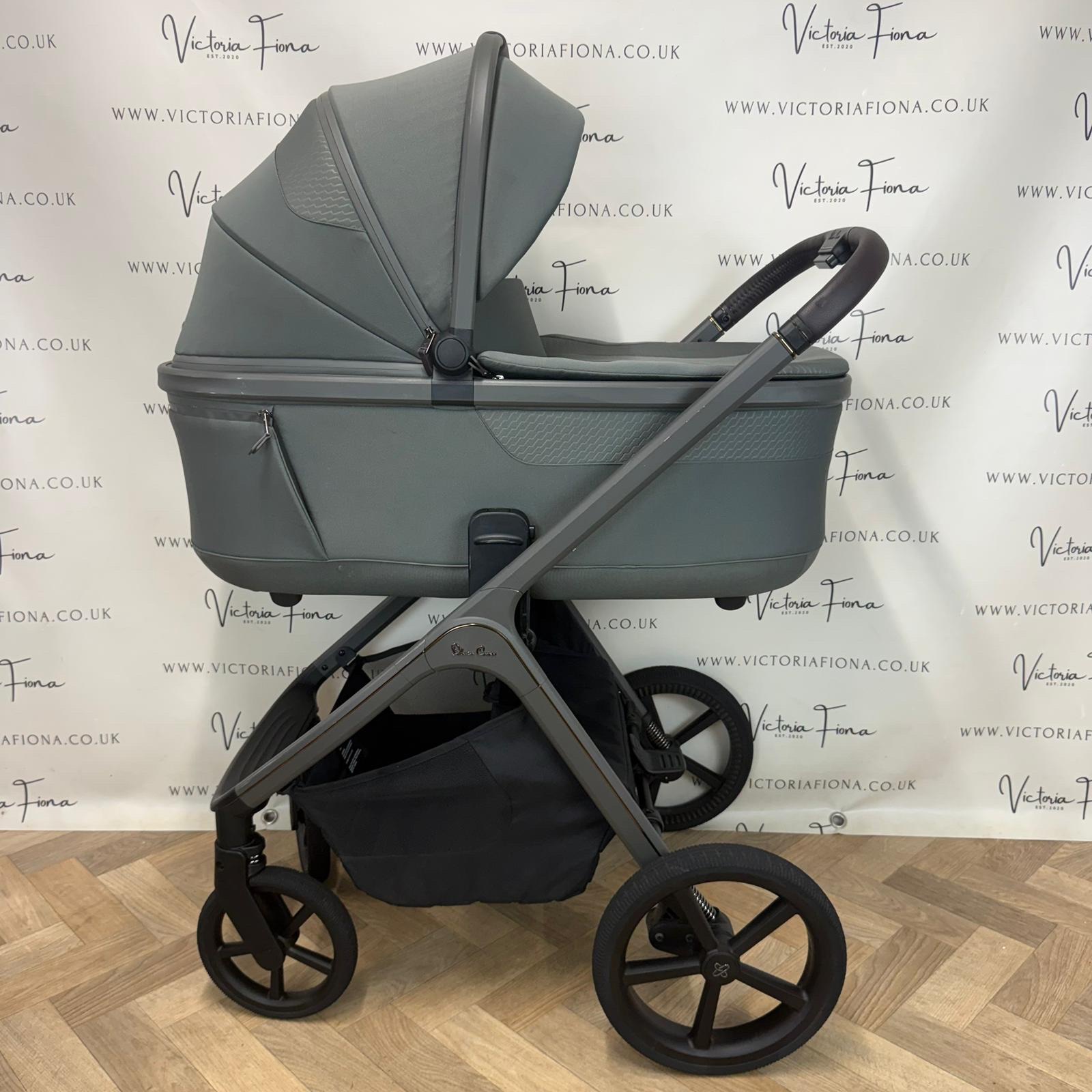 PRELOVED Silver Cross Cove Carrycot & Pushchair - Pewter Green π - Image 2