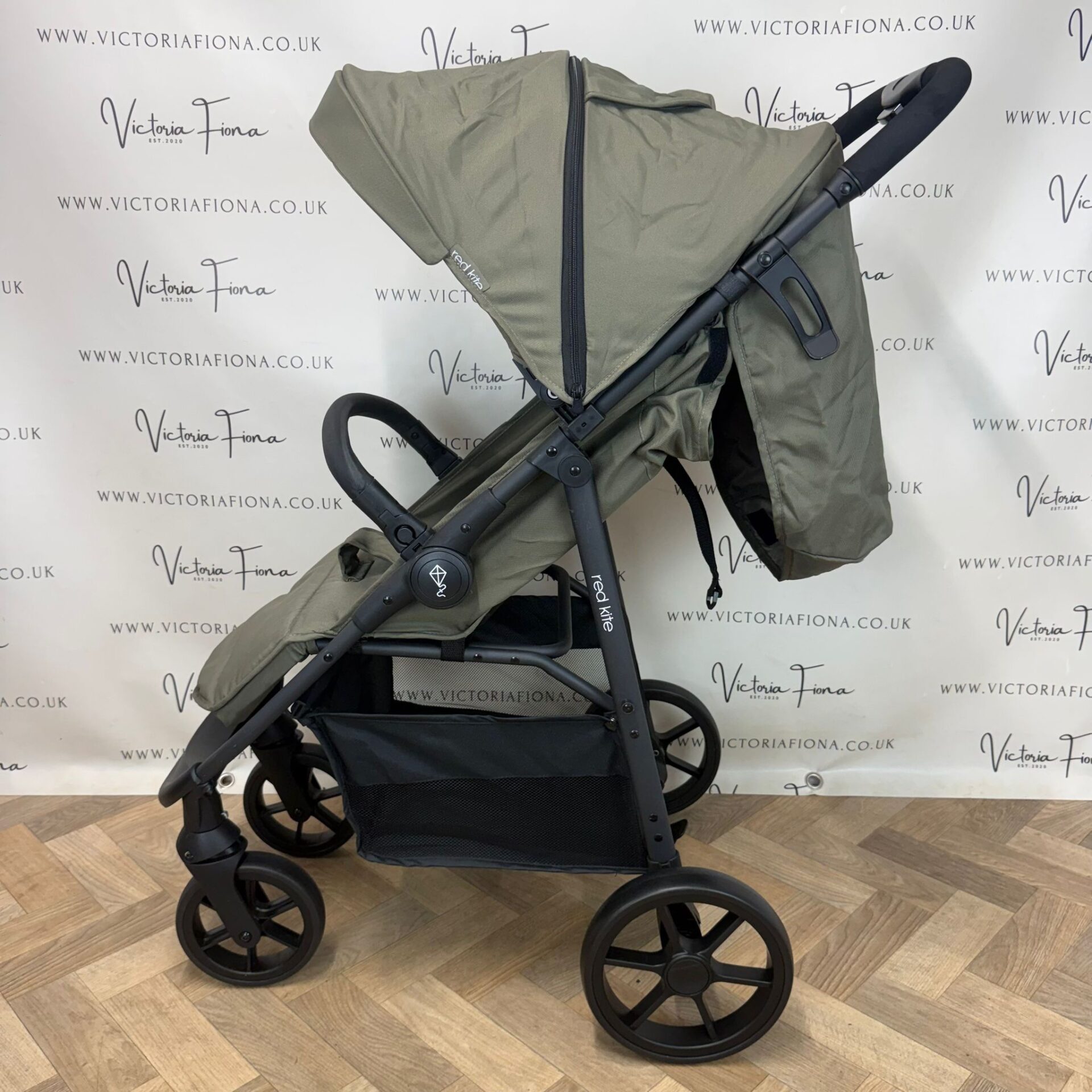 PRELOVED Red Kite Push Me Urbana Stroller - Khaki Green - Image 2