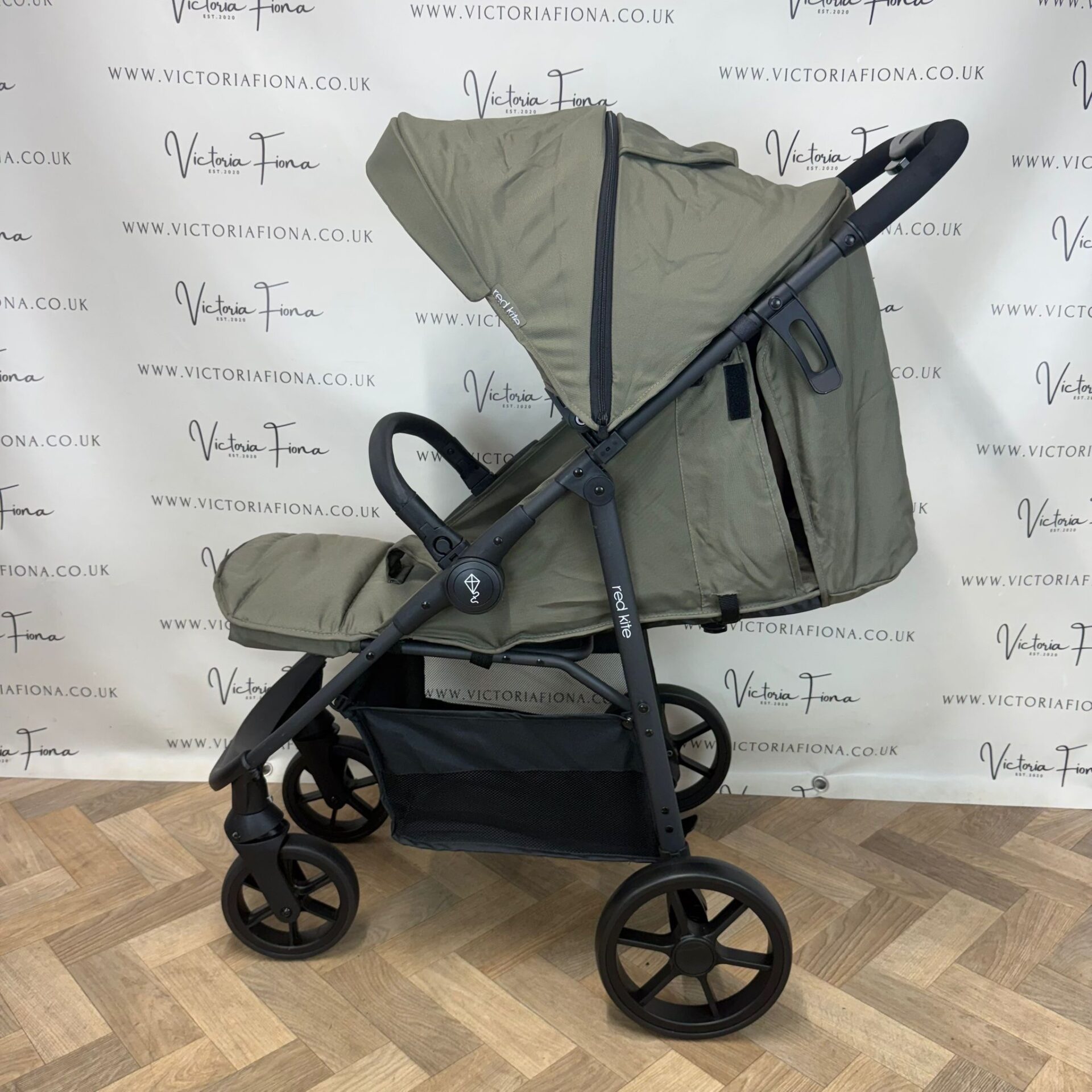 PRELOVED Red Kite Push Me Urbana Stroller - Khaki Green - Image 3