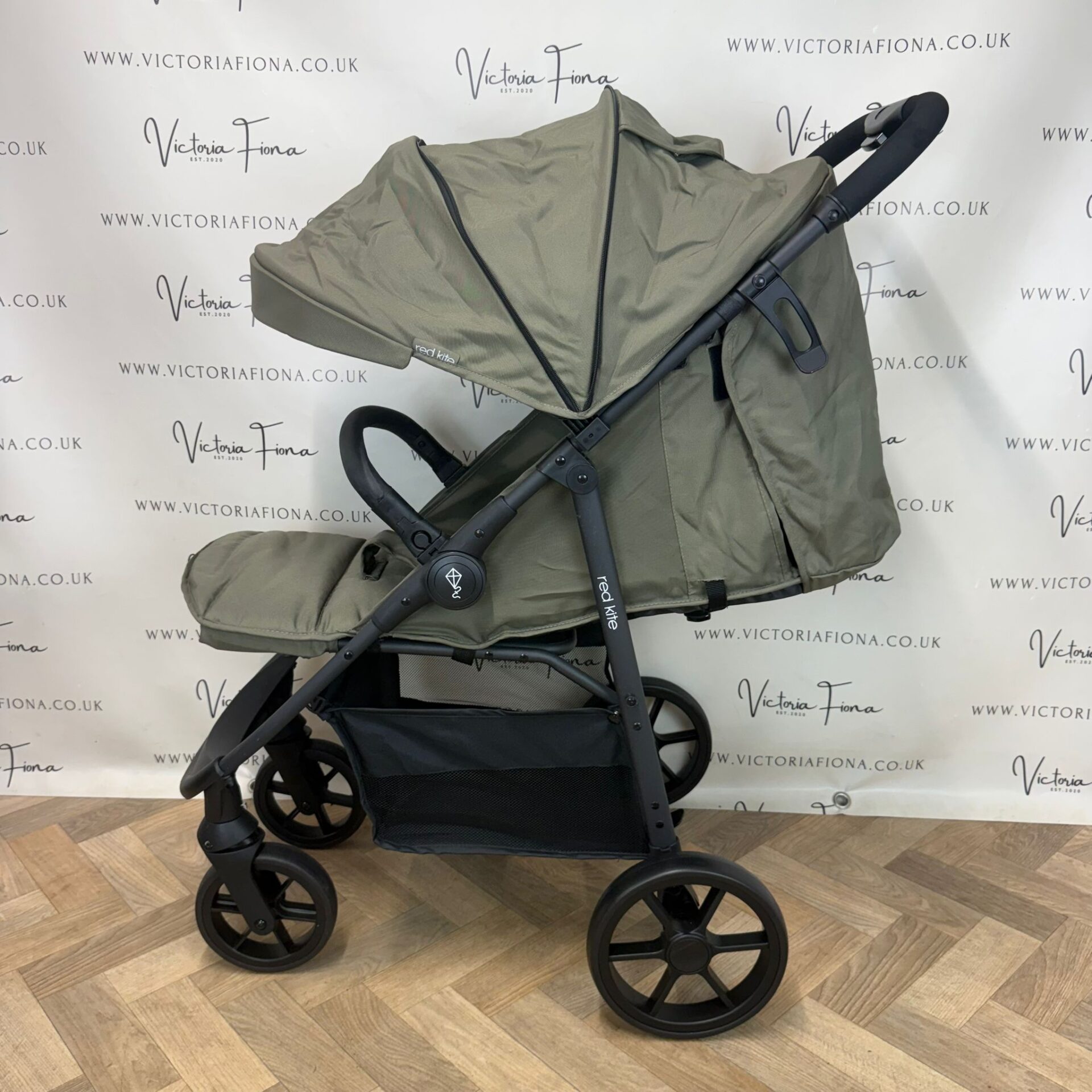 PRELOVED Red Kite Push Me Urbana Stroller - Khaki Green - Image 4