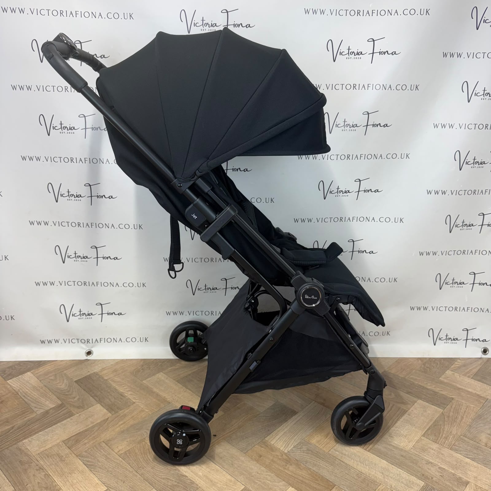 PRELOVED Silver Cross Jet 5 Compact CABIN APPROVED Stroller - BLACK - Image 2