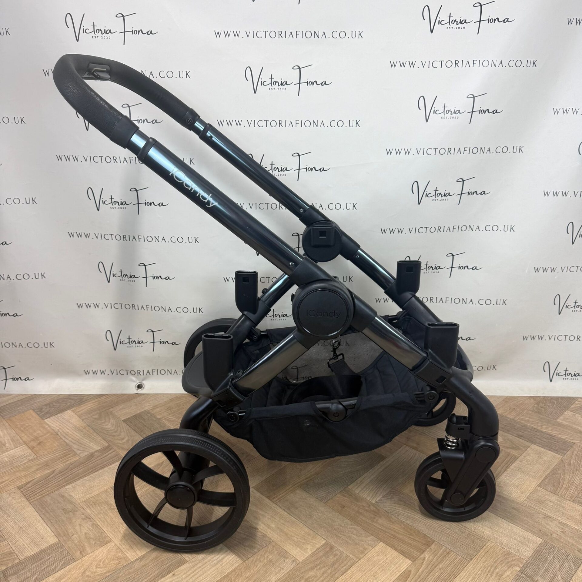 PRELOVED iCandy Peach 7 Tandem Double Pushchair with accessories - Truffle Grey - Image 8
