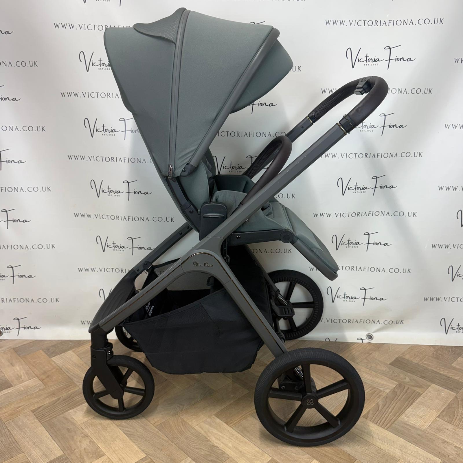 PRELOVED Silver Cross Cove Carrycot & Pushchair - Pewter Green π - Image 7