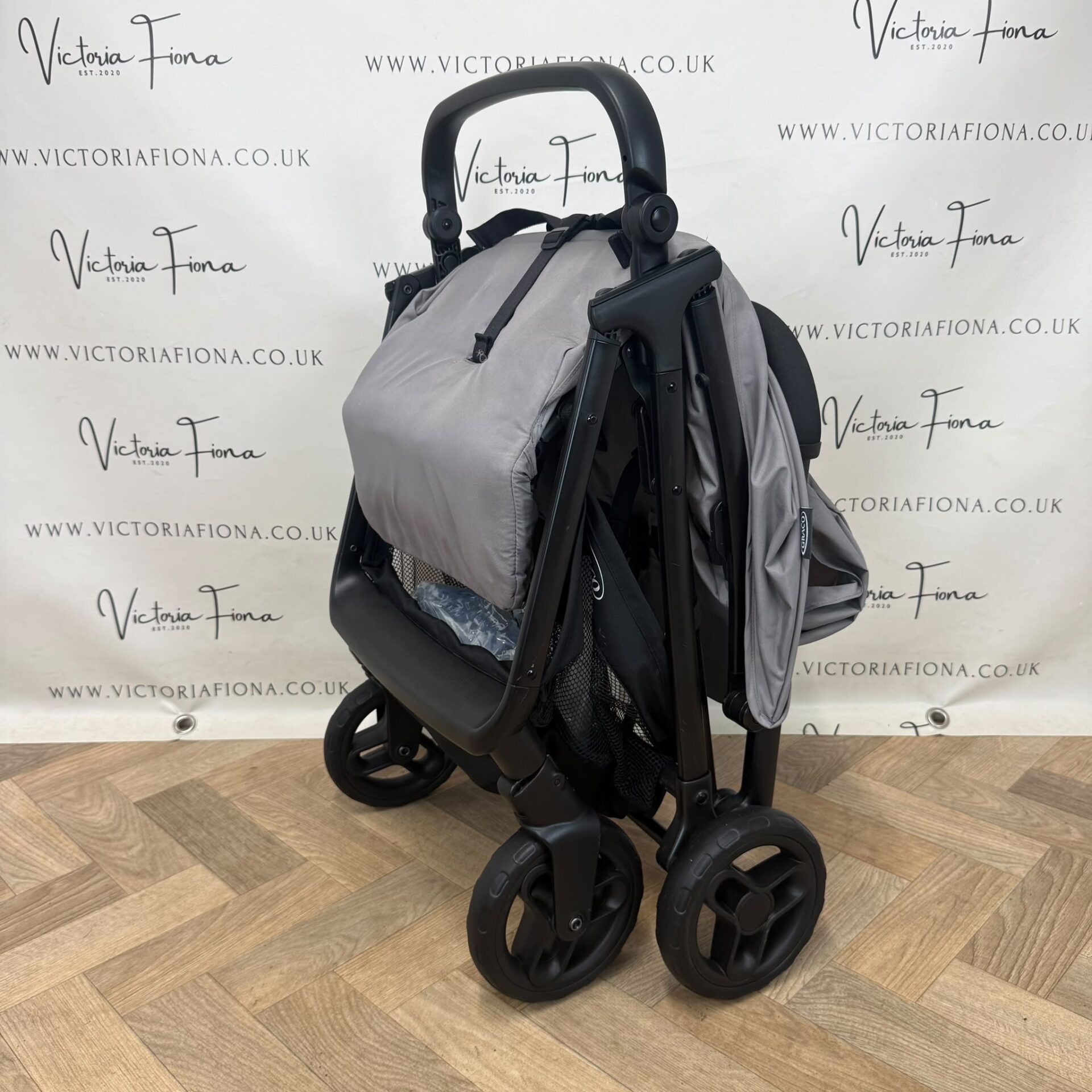 PRELOVED Graco Myylite Compact Stroller - Steeple Grey - Image 7