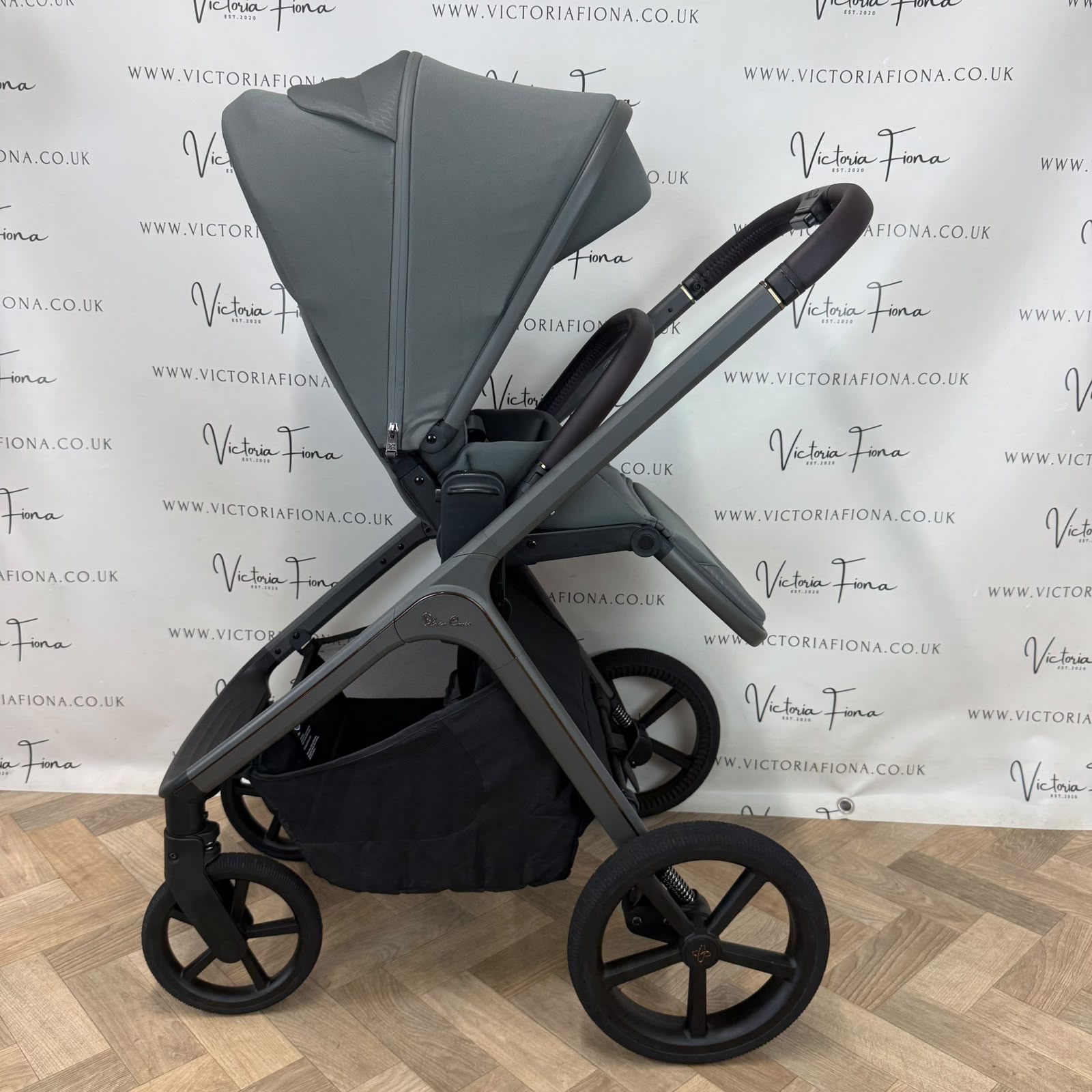 EX DISPLAY Silver Cross Cove 2 Carrycot & Pushchair - Pewter Green - Image 7