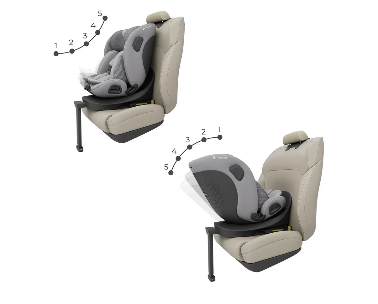 NEW Kinderkraft I-360 PRO I-Size Spin Car Seat (0-12years) - Grey - Image 2