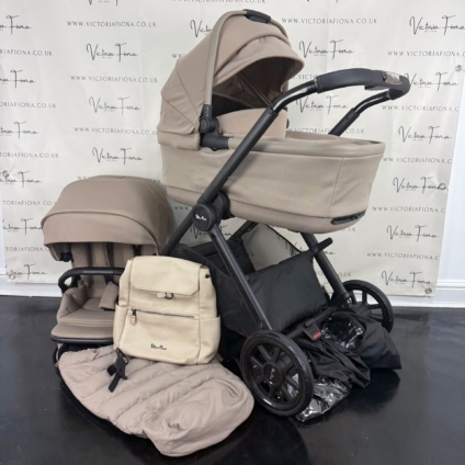 PRELOVED Silver Cross Reef 2 Carrycot & Pushchair - Mocha🤎