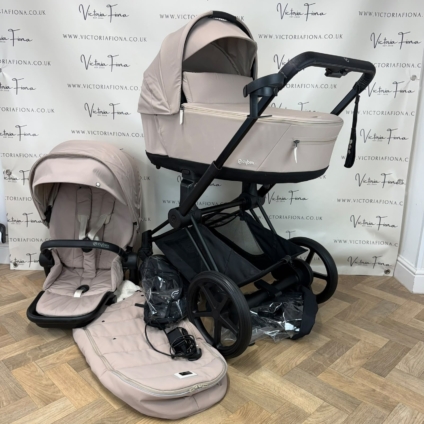 PRELOVED Cybex e-Priam Carrycot & Pushchair - Cozy Beige