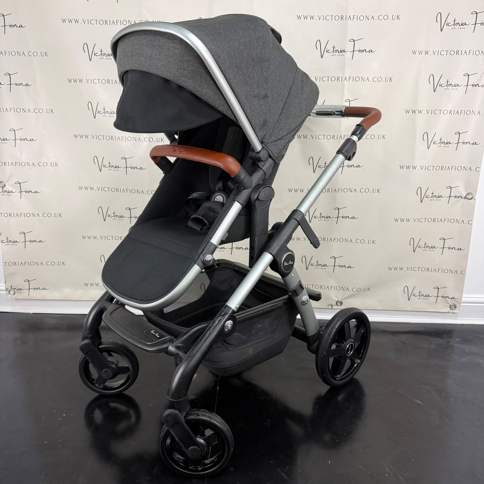 PRELOVED Silver Cross Wave Pushchair & Carrycot - Charcoal 🩶 - Image 7