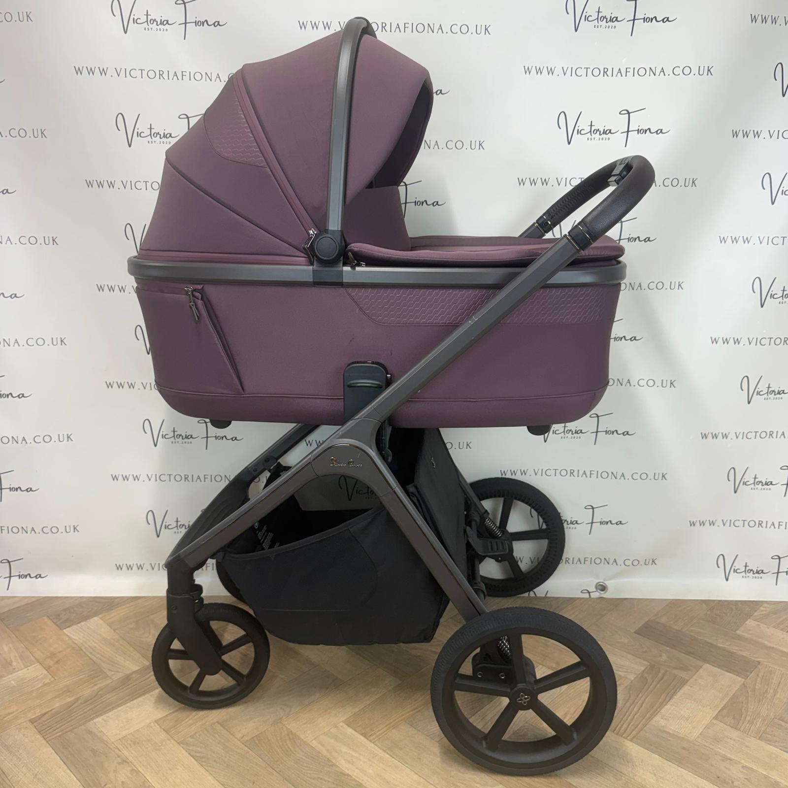 EX DISPLAY Silver Cross Cove Carrycot & Pushchair - Damson - Image 2