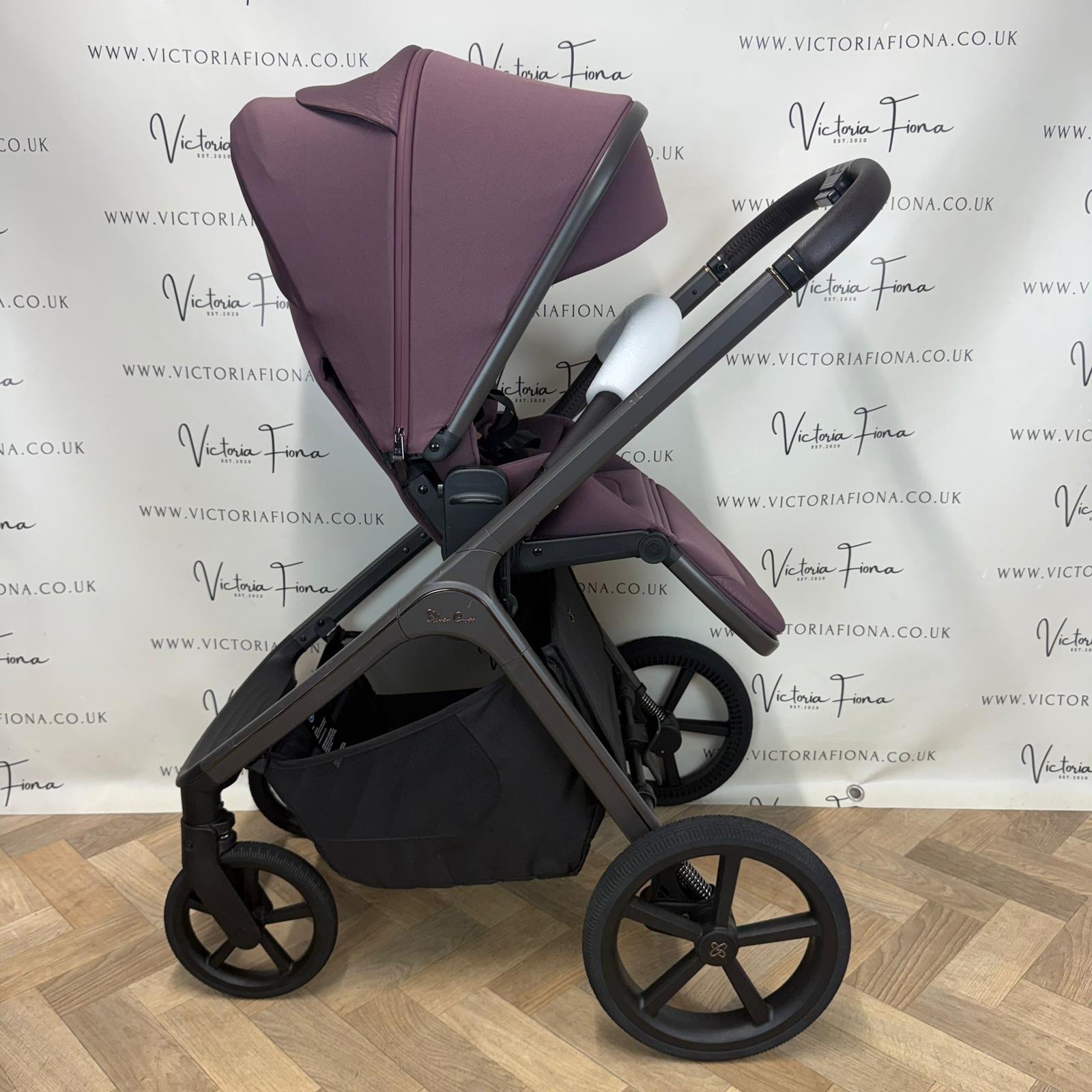 EX DISPLAY Silver Cross Cove Carrycot & Pushchair - Damson - Image 7