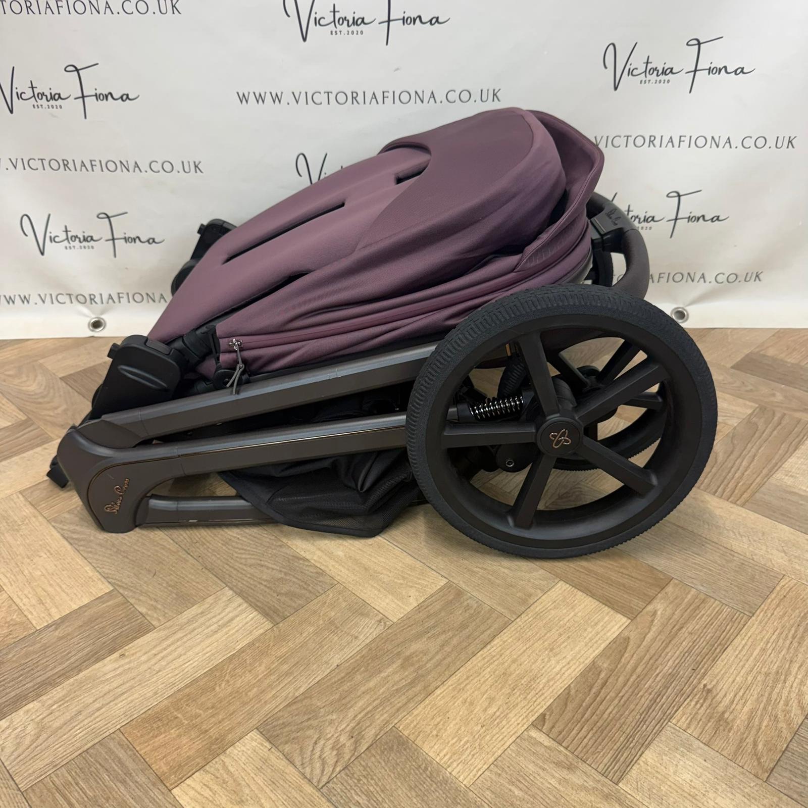 EX DISPLAY Silver Cross Cove Carrycot & Pushchair - Damson - Image 10
