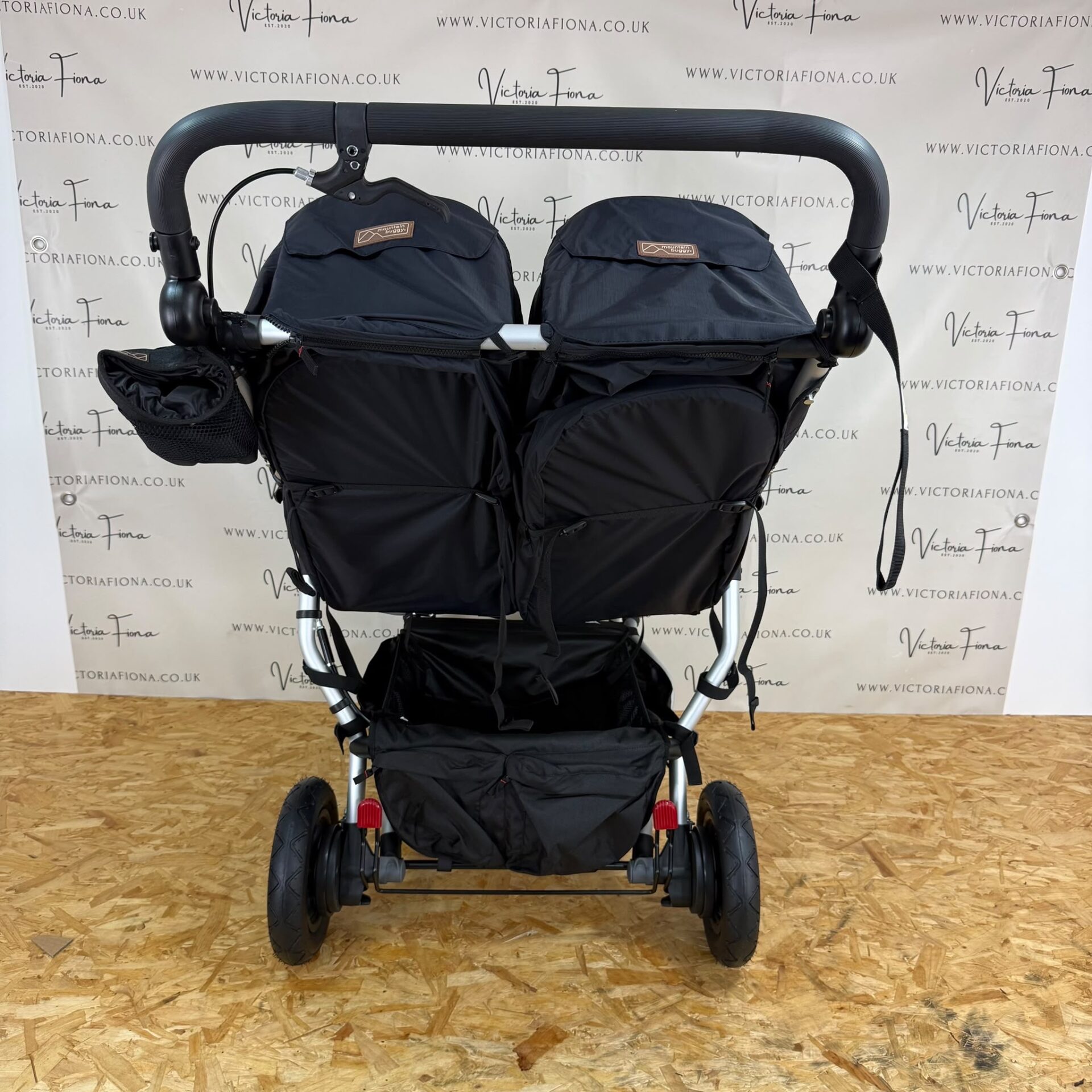 NEW Mountain Buggy Duet V3.2 Double Twin Stroller Pushchair with Carrycot - Black - Image 5