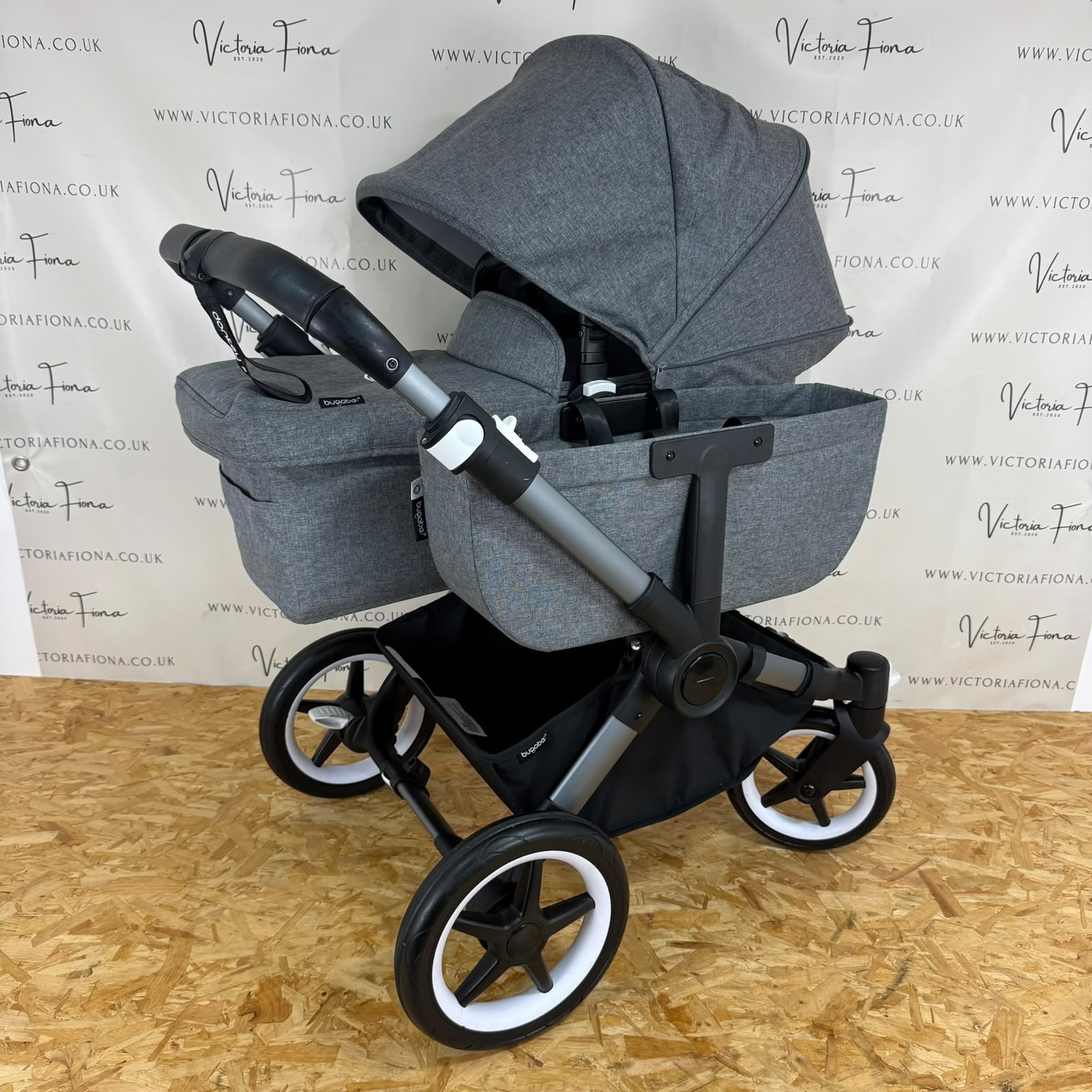 PRELOVED Bugaboo Donkey 5 Double Pushchair - GREY MELANGE - Image 4