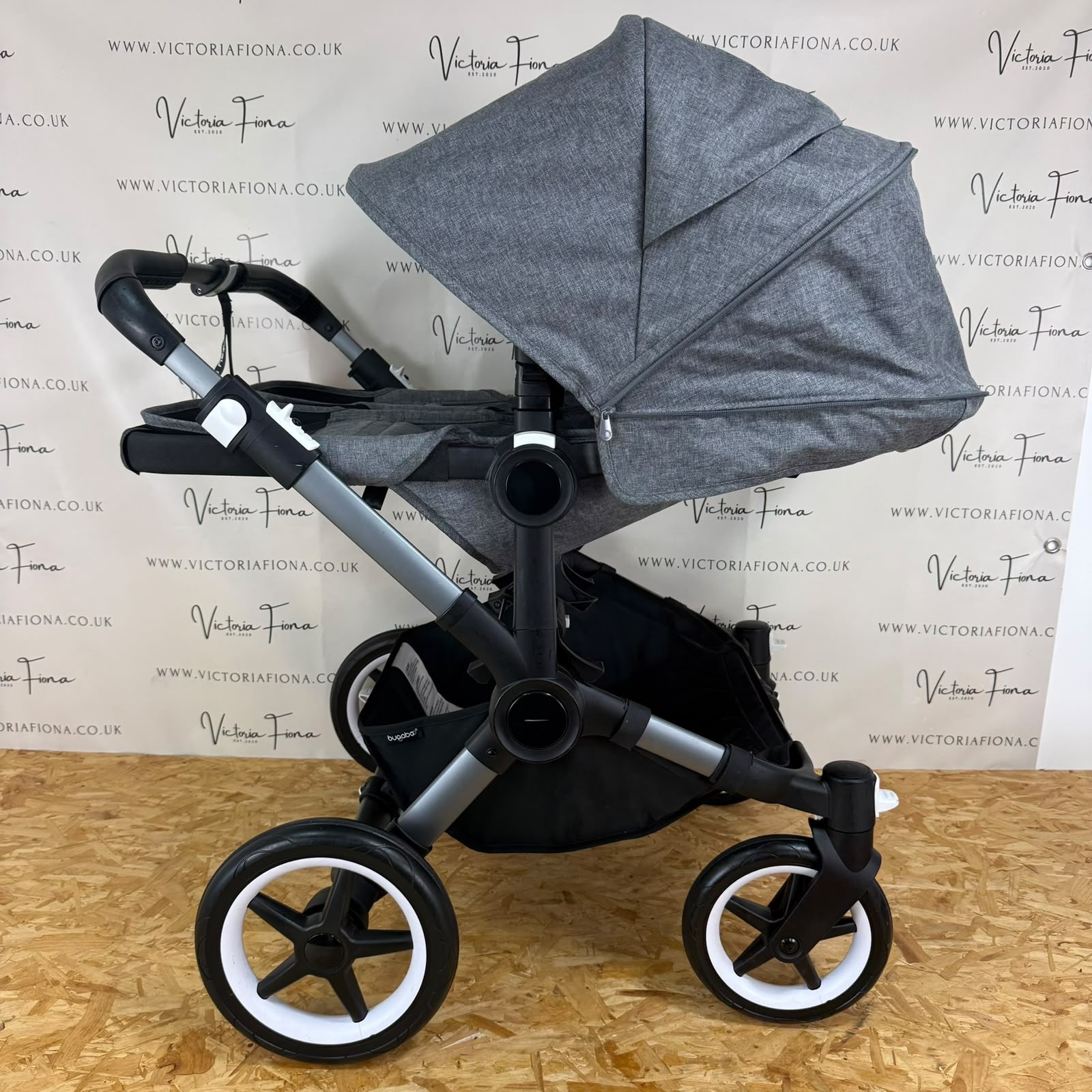 PRELOVED Bugaboo Donkey 5 Double Pushchair - GREY MELANGE - Image 7